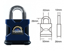 SQUIRE PADLOCK STRONGHOLD  SS50S