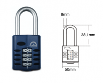 SQUIRE CP50/1.5 RECODABLE COMBINATION PADLOCK