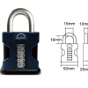 SQUIRE STRONGHOLD SS50S/COMBI COMBINATION PADLOCK