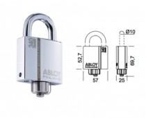 ABLOY PROTEC 2 PADLOCK PLM340/25 (SWP) WITH REMOVABLE SHACKLE 