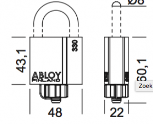 ABLOY PROTEC 2 PADLOCK PLM330/25 (SWP) (3)