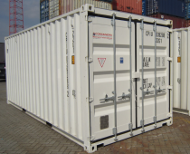 20FT WHITE SHIPPING CONTAINER (FIRST TRIP)