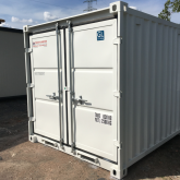 Witte 8FT opslagcontainer (1)