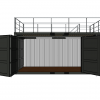 20FT OPEN SIDE CONTAINER WITH TERRACE AND STAIRS (3)