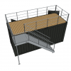 20FT OPEN SIDE CONTAINER WITH TERRACE AND STAIRS (2)