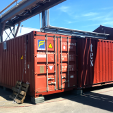 Gekoppelde 40FT en 20FT containers (2)