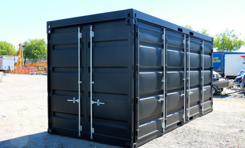 20FT open side container met terrascontainer en trap (4)
