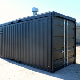20FT open side container met terrascontainer en trap (5
