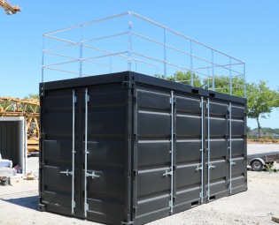 20FT open side container with terrace and stairs (3)