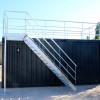 20FT open side container met terrascontainer en trap (2)