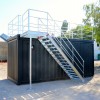 20FT open side container met terrascontainer en trap (1)