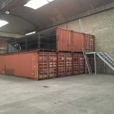 40FT coupled shipping containers with stairs (3)