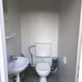 9m bureelcontainer met toilet en keukenblok