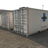 20ft Seecontainers mit logo