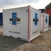 10ft opslagcontainers met logo