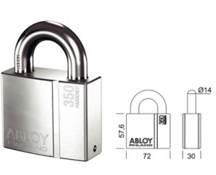 Abloy Protec Padlock PL350/25 (1)