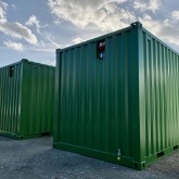 10-Fuß-Container mit Aufkleber