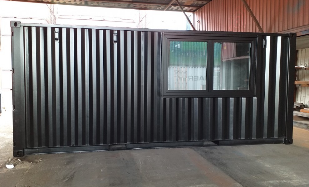 20ft black garden shed container