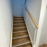 Interior stairs for office containers