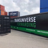 40ft high cube curtain side shipping container with print