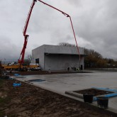 Construction site March 19th 2021: concreting the car park