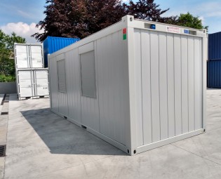 New 20ft office container - Ral 7035 light grey