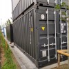 Erste reise 20ft offener seite seecontainer in schwarz
