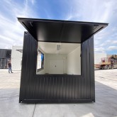 Bar container 6x3m in black (Ral 9005)