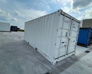 20ft white open side shipping container, Ral 9010