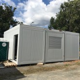 Linked office containers plus line