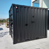 10ft Umweltcontainer mit Elektroanschluss in ral 9005 schwarz