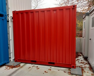 New 10ft storage container in Ral 3000 Red