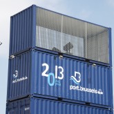 Stacked shipping containers (3)