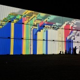 Mur de projections à Pukkelpop 2022