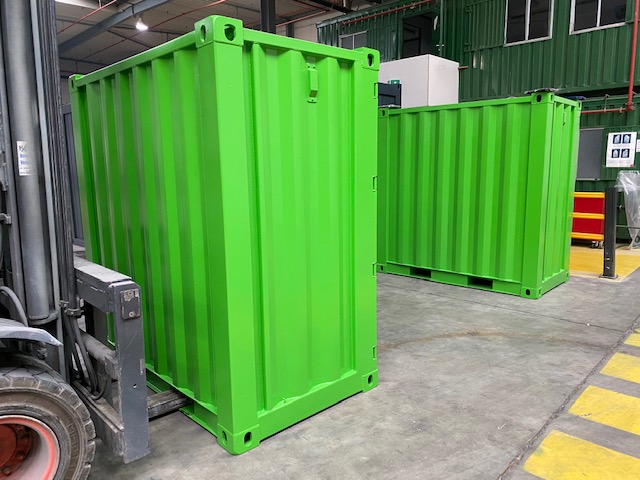 4ft storage container in company color