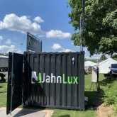 Exhibition stand in a 10ft storage container