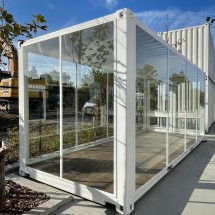 White 20ft showroom container