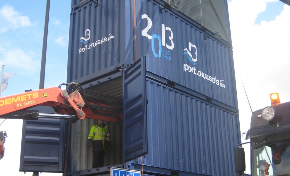 Stacked shipping containers (5)