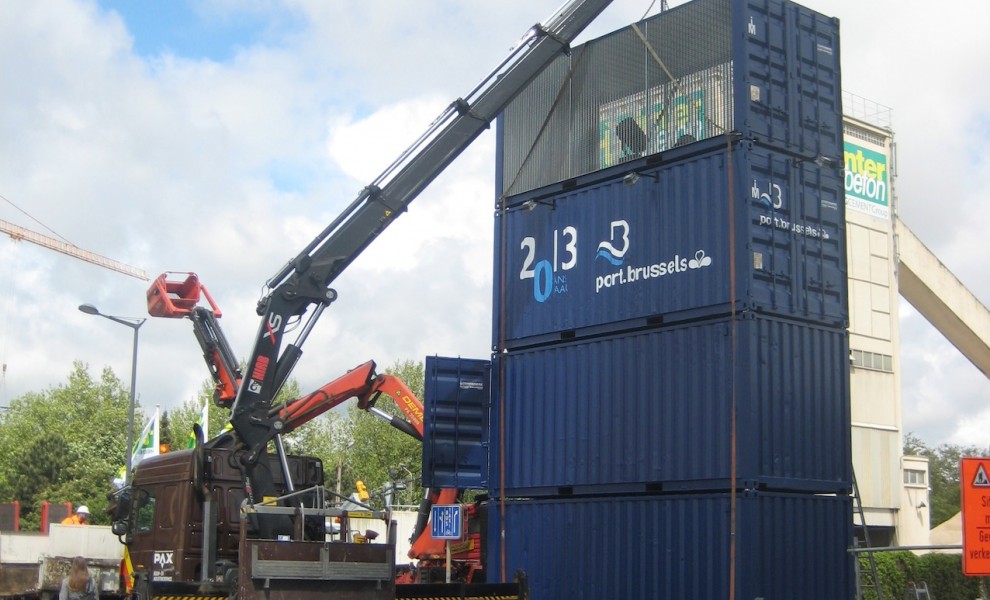 Stacked shipping containers (6)