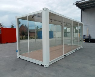 20ft glascontainer
