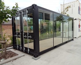 20ft Glascontainer