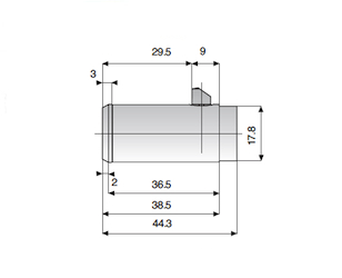 Dimensions Abloy cilinder CL290N