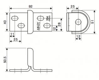 Technical Drawing Abloy PL204