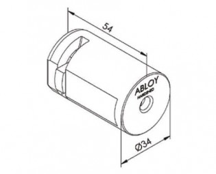DIMENSIONS ABLOY PROTEC CYLINDER 5153N