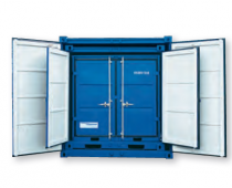 SET VAN 1 X 6FT + 1 X 8FT + 1 X 10FT OPSLAGCONTAINERS