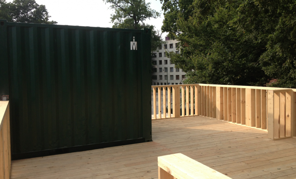 Gekoppelde zeecontainers (5)