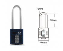 SQUIRE CP40/2.5 RECODABLE COMBINATION PADLOCK