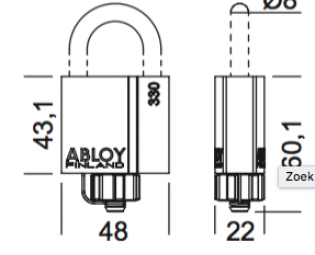 plm30ABLOY PROTEC 2 VORHÄNGSCHLOSS PLM330/25 (SWP) (3)