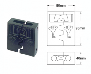 MUL-T-LOCK SCHUTZ VORHÄNGSCHLOSS C10 (1)