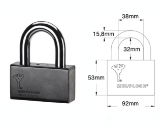 MUL-T-LOCK VORHÄNGSCHLOSS C16 (1)